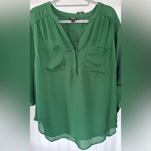 Torrid Vibrant Green Blouse